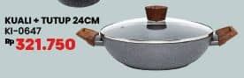 Promo Harga Cypruz Perlengkapan Masak Kuali + Tutup KL-0647 24 Cm  - COURTS