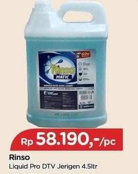 Promo Harga Rinso Detergent Matic Liquid Professional 4500 ml - TIP TOP