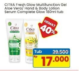 Promo Harga Citra Fresh Glow Multifunction Gel/Citra Natural Booster Body Serum   - Indomaret