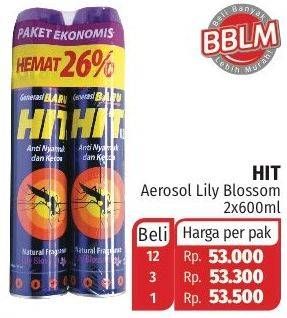 Promo Harga HIT Aerosol Lilly Blossom 675 ml - Lotte Grosir