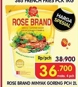 Promo Harga Rose Brand Minyak Goreng 2000 ml - Superindo