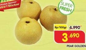 Promo Harga Pear Golden per 100 gr - Superindo