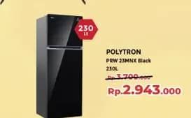 Promo Harga Polytron PRW 23MNX Kulkas 2 Pintu Belleza Jumbo 220 ltr - Yogya