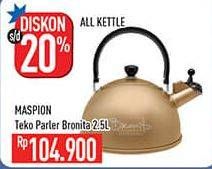 Promo Harga MASPION Teko Bronita 2.5ltr  - Hypermart