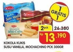 Promo Harga KOKOLA Cookies Vanilla, Mochachino per 2 pcs 300 gr - Superindo