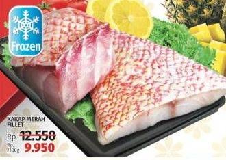 Promo Harga Kakap Merah Fillet per 100 gr - LotteMart