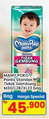 Promo Harga Mamy Poko Pants Xtra Kering Slim Tidak Gembung M30, L28, XL23 23 pcs - Indomaret