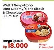 Promo Harga Walls Ice Cream Neopolitana, Marie Chocolate 350 ml - Indomaret