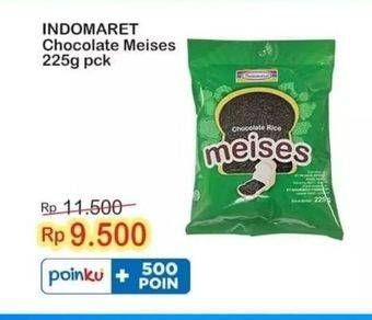 Promo Harga Indomaret Meises Chocolate 225 gr - Indomaret