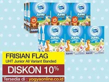 Promo Harga FRISIAN FLAG Susu UHT Junio Chocolate, Plain 110 ml - Yogya