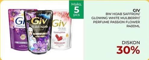 Promo Harga GIV Body Wash Saffron Niacinamide, Mulberry Collagen, Passion Flowers Sweet Berry 400 ml - Yogya