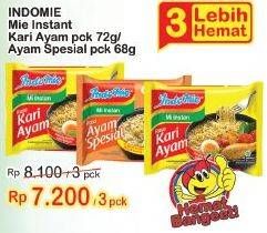 Promo Harga INDOMIE Mi Kuah Kari Ayam, Ayam Spesial 70 gr - Indomaret