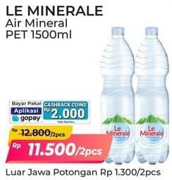 Promo Harga Le Minerale Air Mineral 1500 ml - Alfamart