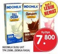 Promo Harga INDOMILK Susu UHT All Variants per 2 box 250 ml - Superindo