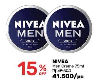 Promo Harga NIVEA MEN Creme 75 ml - Guardian