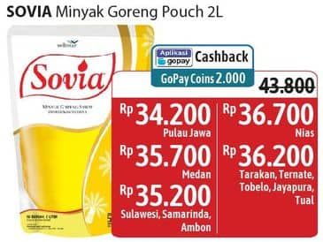 Promo Harga Sovia Minyak Goreng 2000 ml - Alfamidi