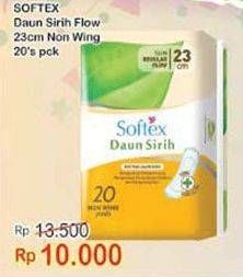 Promo Harga Softex Daun Sirih NonWing 23cm 20 pcs - Indomaret