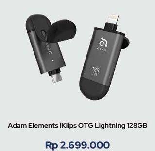 Promo Harga Adam Elements Iklips OTG Lightning 128 GB  - iBox