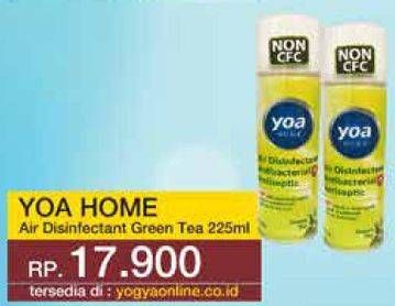 Promo Harga YOA Air Disinfectant Greentea 225 ml - Yogya