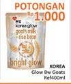Promo Harga KOREA GLOW Body Wash Goat Milk 400 ml - Alfamidi