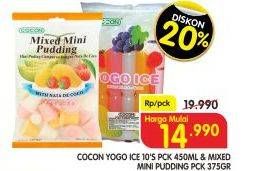 Promo Harga COCON Yogo Ice 45ml/Mixed Mini Pudding 375gr  - Superindo