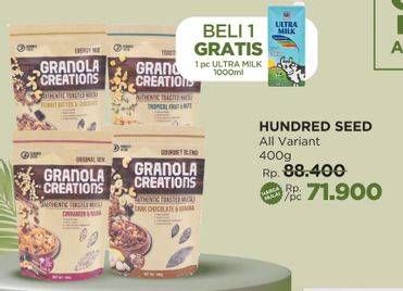 Promo Harga Hundred Seeds Granola Creations All Variants 400 gr - LotteMart