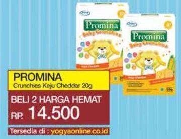 Promo Harga Promina 8+ Baby Crunchies Keju 20 gr - Yogya