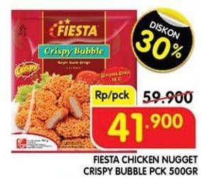 Promo Harga Fiesta Naget Chicken Nugget, Crispy Bubble 500 gr - Superindo