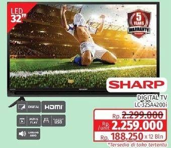 Promo Harga Sharp LC-32SA4200i | LED TV  - Lotte Grosir
