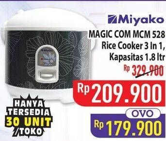 Promo Harga Miyako MCM 528 | Magic Com  - Hypermart