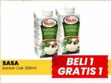 Promo Harga Sasa Santan Cair 200 ml - Yogya