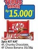 Promo Harga Kit Kat Chunky/Chocolate 4F  - Alfamidi