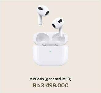 Promo Harga Apple AirPods Generasi Ke-3  - iBox