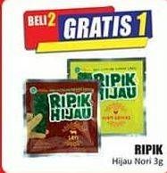 Promo Harga RIPIK HIJAU Nori 3 gr - Hari Hari