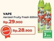 Promo Harga Fumakilla Vape Aerosol Fruity Fresh 600 ml - Yogya
