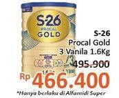 Promo Harga S26 Procal Gold Susu Pertumbuhan Vanilla 1600 gr - Alfamidi