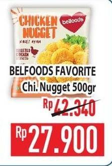 Promo Harga Belfoods Nugget Chicken Nugget 500 gr - Hypermart