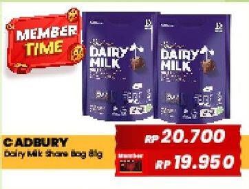 Promo Harga Cadbury Dairy Milk Share Bag 81 gr - Yogya