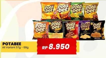 Promo Harga Potabee Snack Potato Chips All Variants 57 gr - Yogya