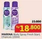 Promo Harga Marina Perfume Body Spray Fresh Start, Take Chances 150 ml - Alfamidi