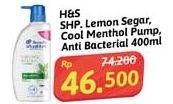 Promo Harga Head & Shoulders Shampoo Lemon Fresh, Cool Menthol, Clean Balanced 400 ml - Alfamidi
