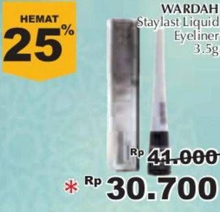 Promo Harga WARDAH Eyexpert Staylast Waterproof Eyeliner Liquid  - Giant