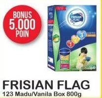 Promo Harga FRISIAN FLAG 123 Jelajah Madu, Vanila 800 gr - Alfamart