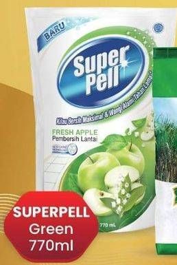 Promo Harga SUPER PELL Pembersih Lantai Fresh Apple 770 ml - LotteMart