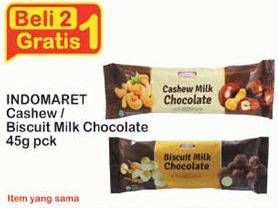 Promo Harga INDOMARET Cashew / Biscuit Milk Choco  - Indomaret