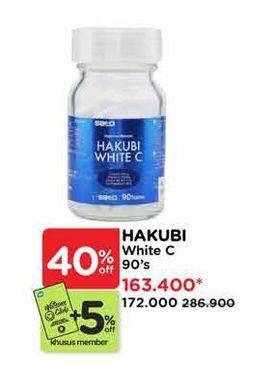 Promo Harga Sato Hakubi White C Suplemen Makanan 90 pcs - Watsons