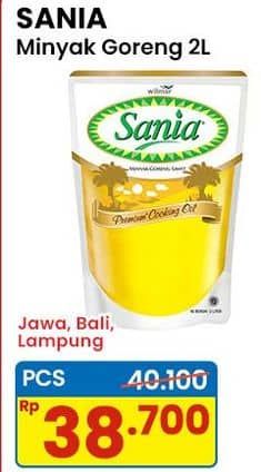 Promo Harga Sania Minyak Goreng 2000 ml - Indomaret