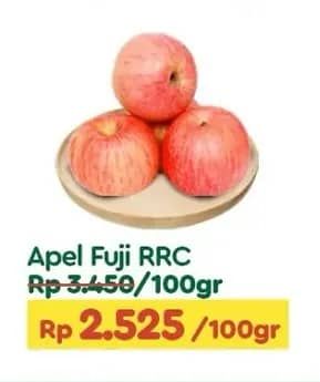 Promo Harga Apel Fuji RRC per 100 gr - TIP TOP