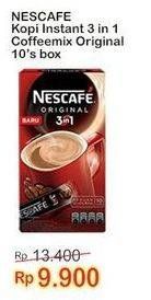 Promo Harga Nescafe Original 3 in 1 per 10 sachet 17 gr - Indomaret