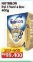 Promo Harga Nutrilon Royal 4 Susu Pertumbuhan Vanila 400 gr - Alfamart